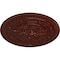 Ekena Millwork Naple Ceiling Medallion (Fits Canopies up to 3 3/8"), 37 1/2"OD x 3 3/8"P, Brushed Mahogany CM37NABMF - alternate 2
